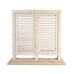 Houten shutter dubbel oud wit Ibiza White | Dutch Mood