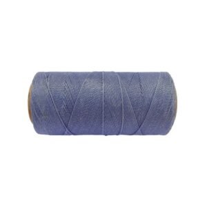 Macrame Koord Leisteen Blauw - 173 meter - Waxed Polyester 1mm