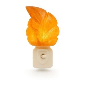 Nachtlampje Blad - Zoutlamp Kinderkamer - Himalayazout - Energiezuinig